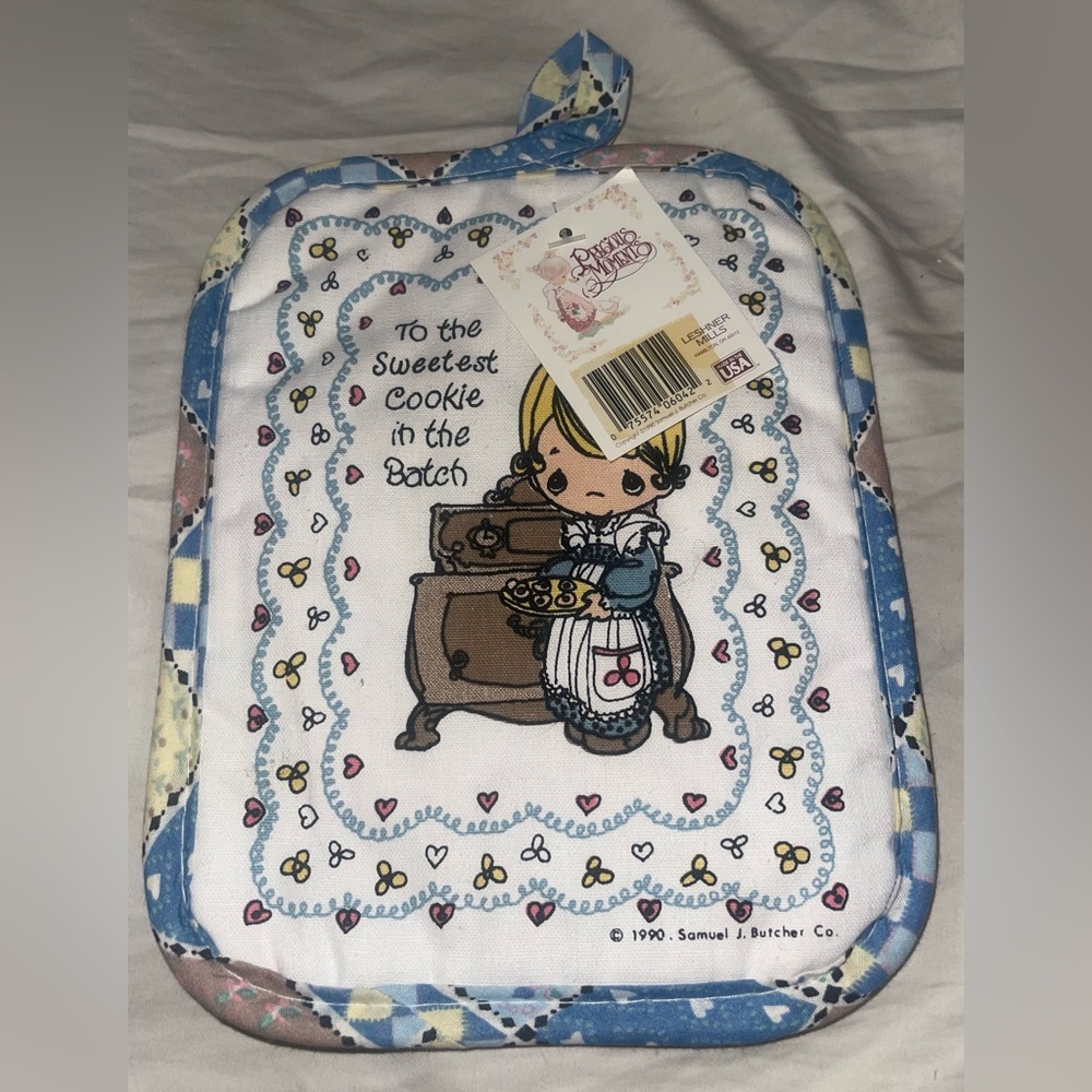 Precious Moments 1990 Two Potholders NWT